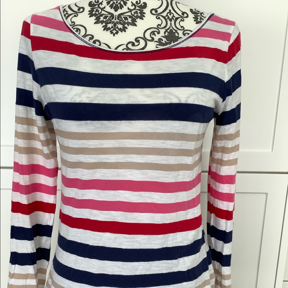 Striped Long Sleeve Tshirt, Size M